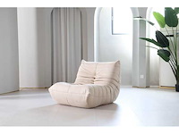 Design fauteuil beige l (1x) - afbeelding 1 van  6