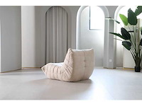 Design fauteuil beige l (1x) - afbeelding 3 van  6