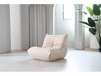 Design fauteuil beige l (1x)