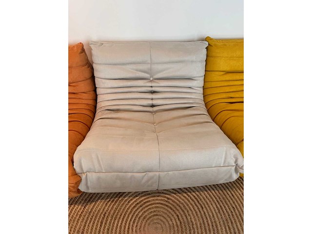 Design fauteuil beige l - afbeelding 4 van  6