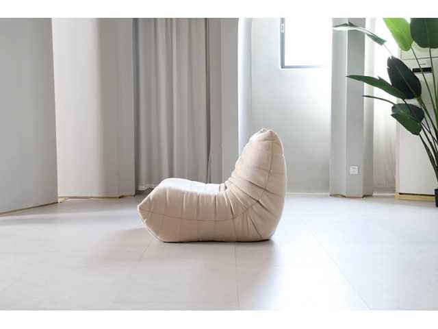 Design fauteuil beige l - afbeelding 2 van  6