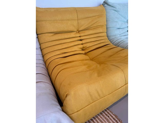 Design fauteuil geel l (1x) - afbeelding 5 van  6