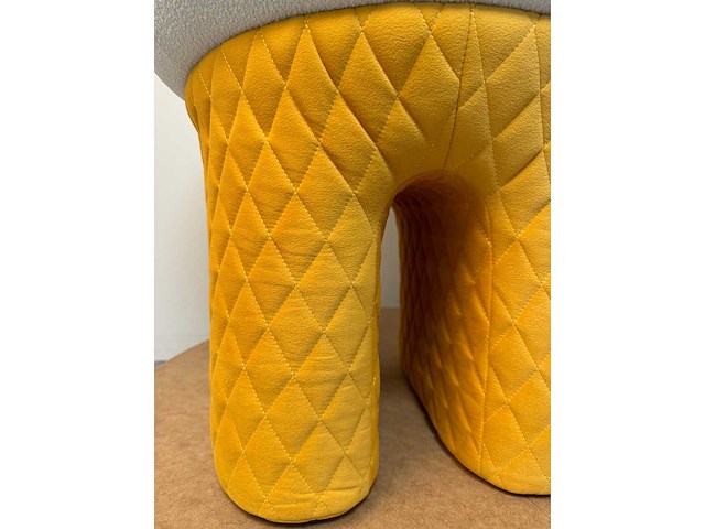 Design fauteuil geel showroommodel (1x) - afbeelding 4 van  6