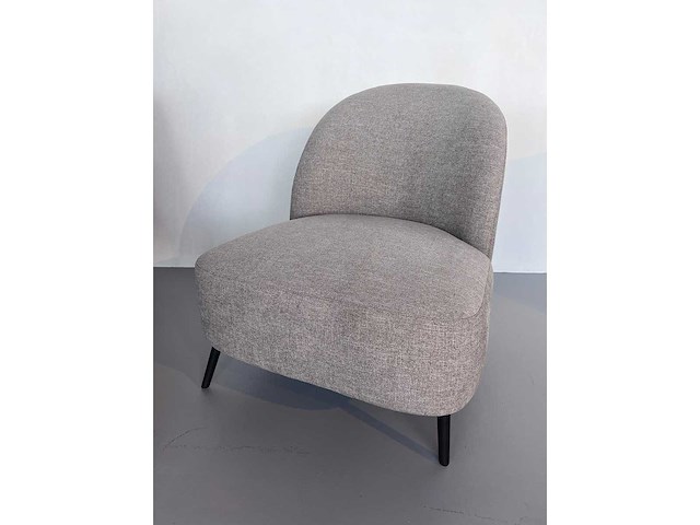 Design fauteuil praline weave stof (1x) - afbeelding 1 van  6