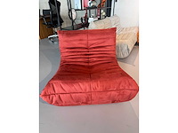 Design fauteuil rood (1x) - afbeelding 2 van  4