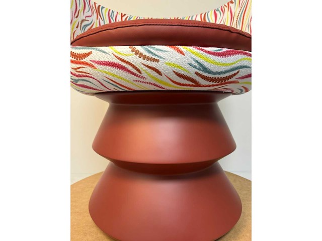 Design fauteuil rood design pu leer showroommodel (1x) - afbeelding 6 van  6
