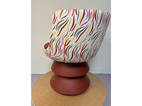 Design fauteuil rood design pu leer showroommodel (1x) - afbeelding 2 van  4