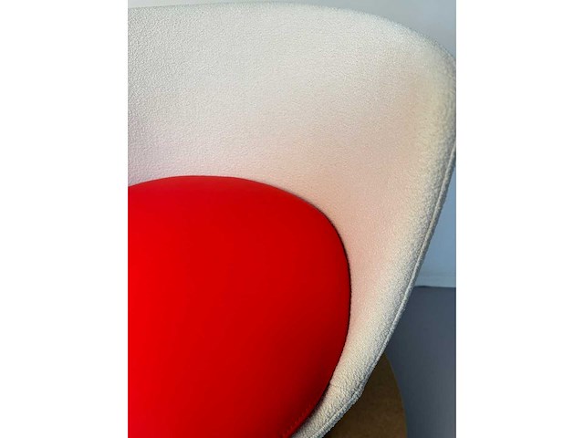 Design fauteuil rood pu leer showroommodel (1x) - afbeelding 6 van  6