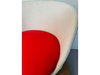 Design fauteuil rood pu leer showroommodel (1x) - afbeelding 6 van  6
