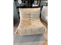 Design fauteuil taupe l (1x)