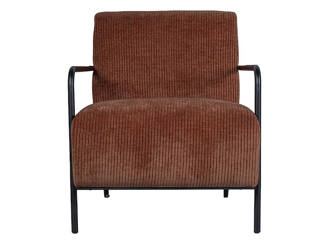 Design fauteuil terra geribde stof showroommodel (1x) - afbeelding 2 van  5