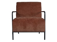 Design fauteuil terra geribde stof showroommodel (1x) - afbeelding 2 van  5