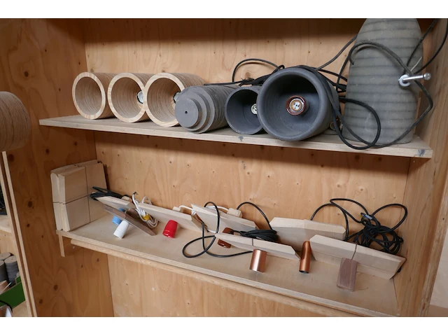 Design houten hanglampen - afbeelding 1 van  11