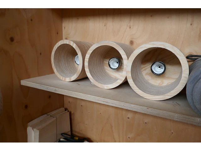 Design houten hanglampen - afbeelding 5 van  11