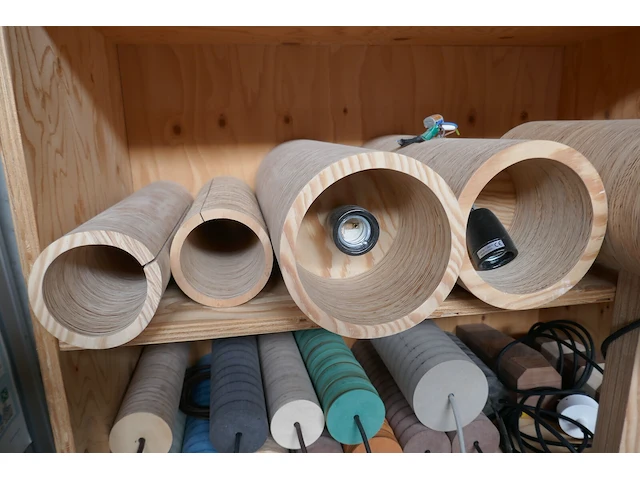Design houten hanglampen - afbeelding 9 van  11