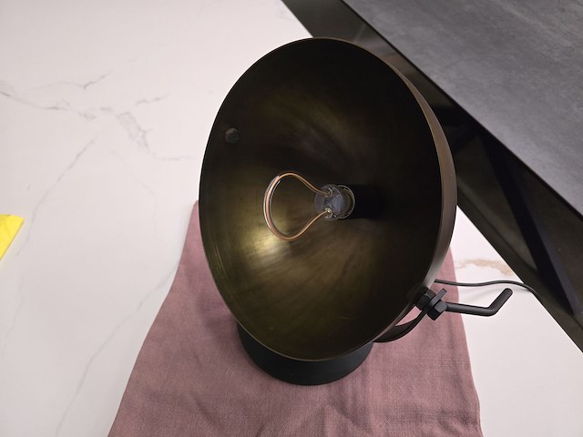Design industriele tafellamp 40cm hoog - afbeelding 2 van  7