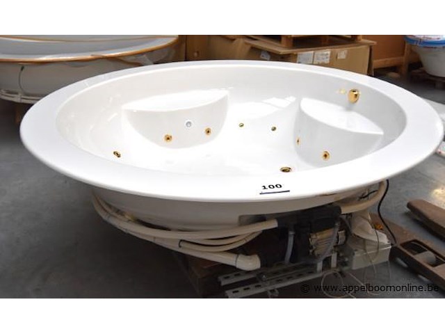 Design massage/chromo bad dia 210 vv vergulde accesoires - afbeelding 1 van  5