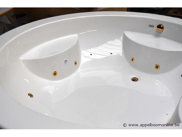 Design massage/chromo bad dia 210 vv vergulde accesoires - afbeelding 2 van  5