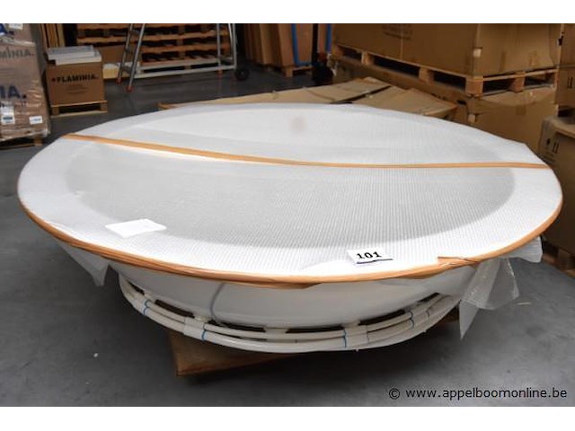 Design massage/chromo bad dia 210 vv vergulde accesoires - afbeelding 1 van  1