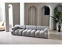 Design zetel grijs polyester (1x) - afbeelding 2 van  3