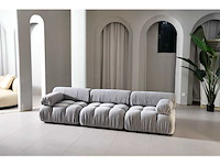 Design zetel grijs polyester (1x) - afbeelding 2 van  3