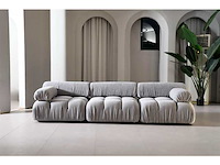 Design zetel grijs polyester (1x) - afbeelding 1 van  3