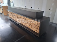 Designer houten receptiebalie