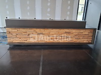 Designer houten receptiebalie - afbeelding 2 van  4