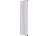 Designradiator ovaal dubbel 1800x354mm 12 tubes 1230 watt wit - afbeelding 2 van  2