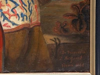 Desiré mergaert (act.1865-1890), 'la pascuccia', 1866, oil on canvas 90 x 62 cm. (35.42 x 24.41 in.), frame: 118 x 90 cm. (46.46 x 35.42 in.) - afbeelding 4 van  7