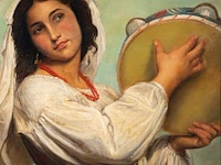 Desiré mergaert (act.1865-1890), 'la pascuccia', 1866, oil on canvas 90 x 62 cm. (35.42 x 24.41 in.), frame: 118 x 90 cm. (46.46 x 35.42 in.) - afbeelding 6 van  7