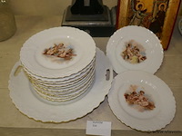 Dessertbordjes met onderbord - afbeelding 1 van  1