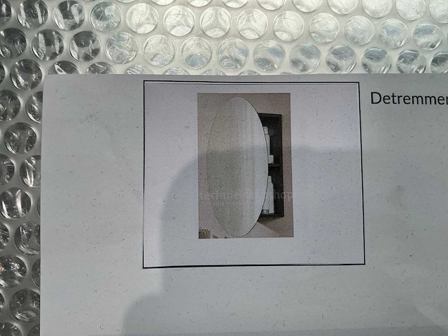 Detremmerie nolimit rond spiegelkast badkamerspiegel en inbouwwastafel - afbeelding 2 van  3