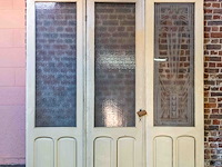 Deur met glas 3-delig
