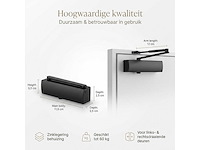 Deurdranger - hydraulisch en verstelbaar - deurdrangers voor binnen - tot 60 kg - geruisloos sluiten - afbeelding 4 van  6