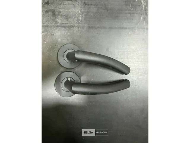 Deurklink mat zwart assessline (4x) - afbeelding 1 van  5