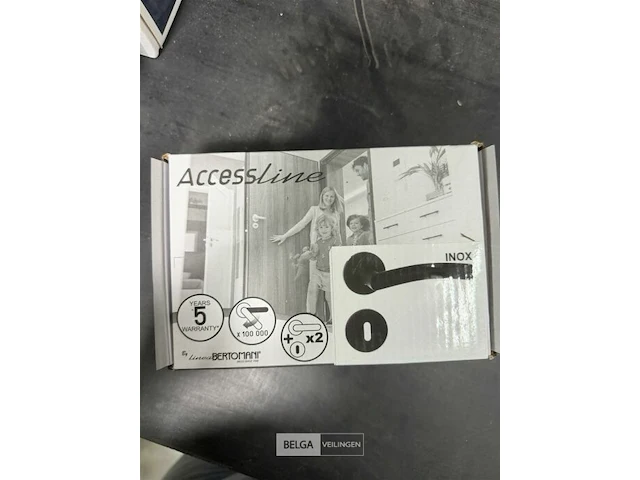 Deurklink mat zwart assessline (4x) - afbeelding 3 van  5