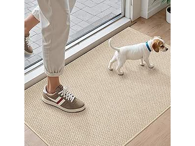 Deurmat beige 92*142cm - afbeelding 1 van  3