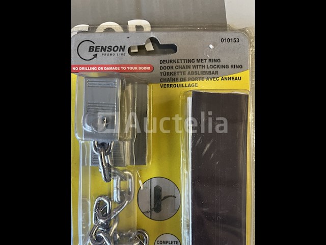 Deurschuif met ketting - afbeelding 1 van  2