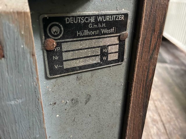 Deutsche wurlitzer gmbh c110 jukebox - afbeelding 9 van  9