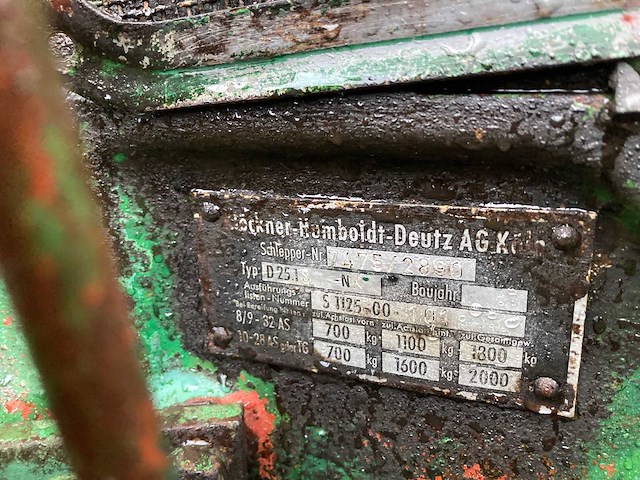 Deutz - 1958 - d25s - tweewielaangedreven landbouwtractor - afbeelding 2 van  10