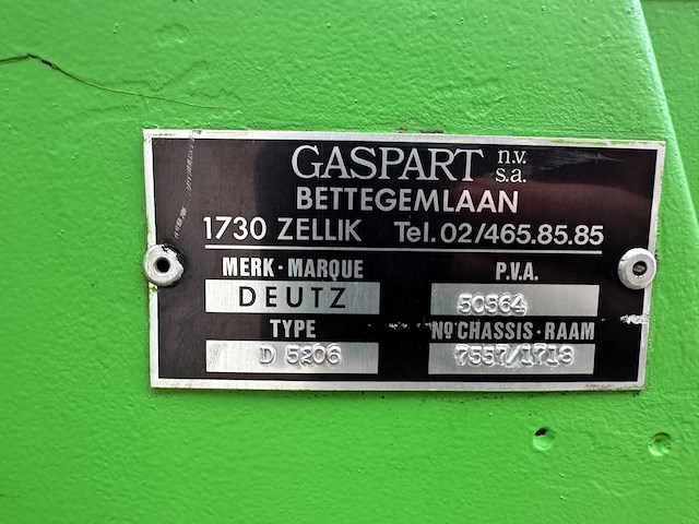 Deutz - 1978 - d5206 - tweewielaangedreven landbouwtractor - afbeelding 14 van  27
