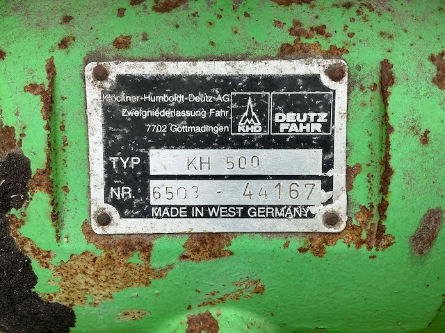 Deutz-fahr kh 500 hooischudder - afbeelding 12 van  12