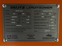 Deutz — leroy-somer 55 kva noodstroomaggregaat - afbeelding 33 van  39