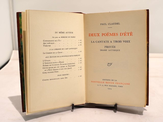 Deux poemes d'ete, paul claudel 1914 - afbeelding 5 van  10