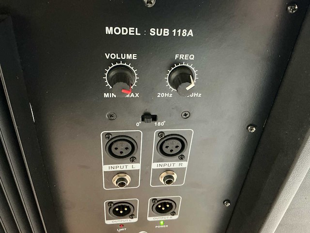 Devine sub 118a – actieve 18” subwoofer – gebruikt maar werkend - afbeelding 5 van  6