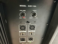 Devine sub 118a – actieve 18” subwoofer – gebruikt maar werkend - afbeelding 5 van  6