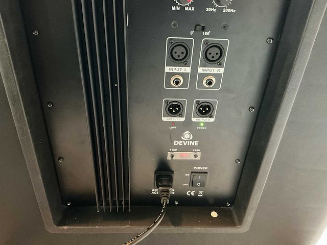 Devine sub 118a – actieve 18” subwoofer – gebruikt maar werkend - afbeelding 6 van  6