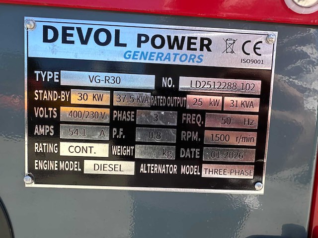 Devol power - 2026 - vg-r30 - stroomgenerator - afbeelding 13 van  20