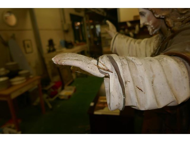 Devotica beeld in gips - afbeelding 1 van  3